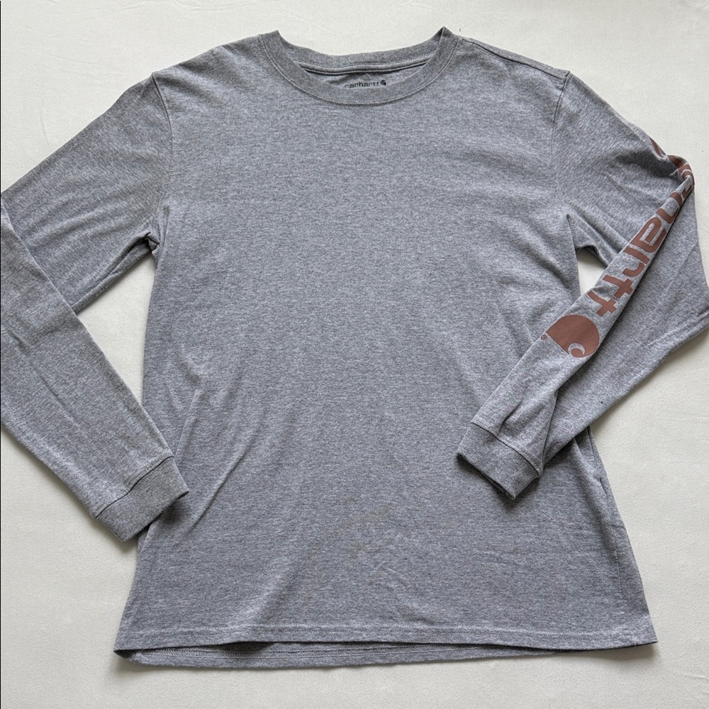 Carhartt Women’s Heather Gray Long Sleeve Tee Size Medium